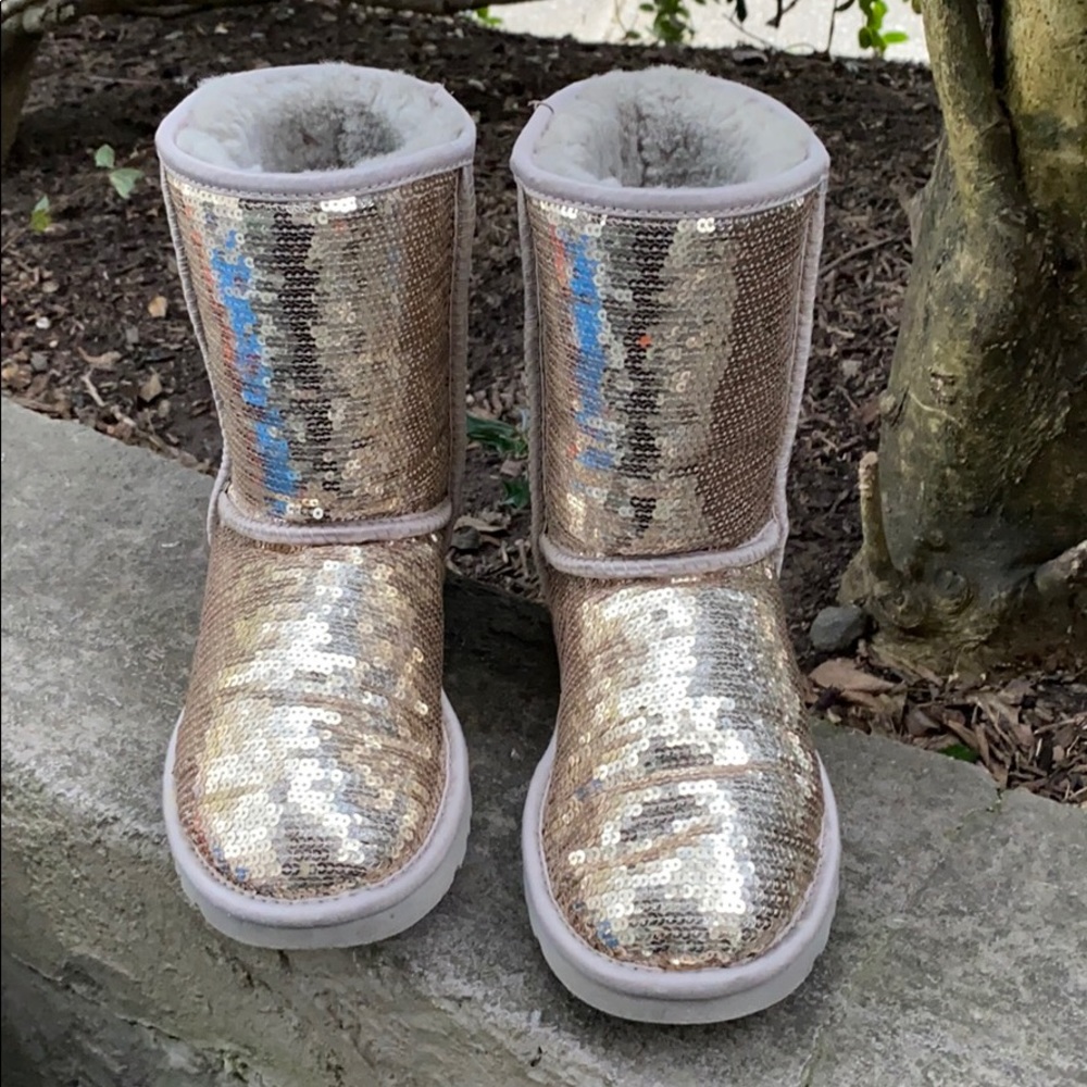 UGG Classic Short Sequin Boots